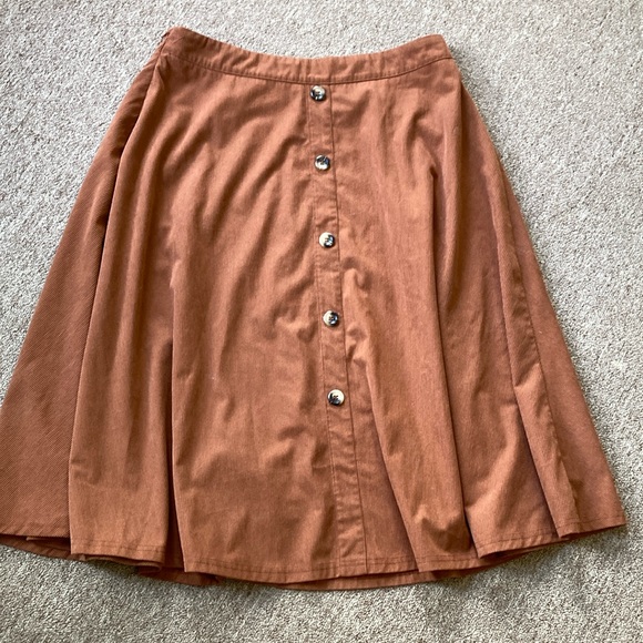 Cupshe Dresses & Skirts - Cupshe Orange Midi A-Line Skirt for Casual Wear